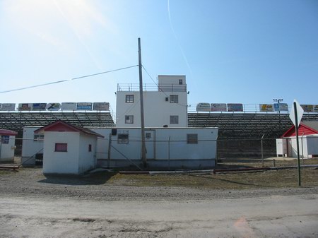 Tri-City Motor Speedway - From The Street Photo From Water Winter Wonderland (newer photo)